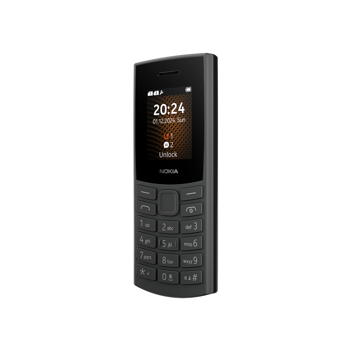 Nokia 105 4G DS kártyafüggetlen fekete mobiltelefon