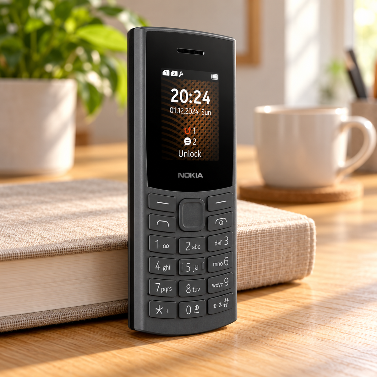 Nokia 105 4G DS kártyafüggetlen fekete mobiltelefon