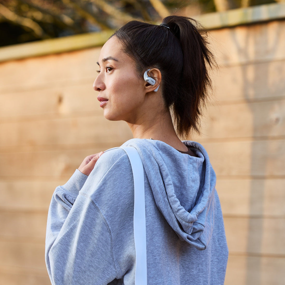 Shokz OpenFit 2 Plus Bluetooth headset, szürke