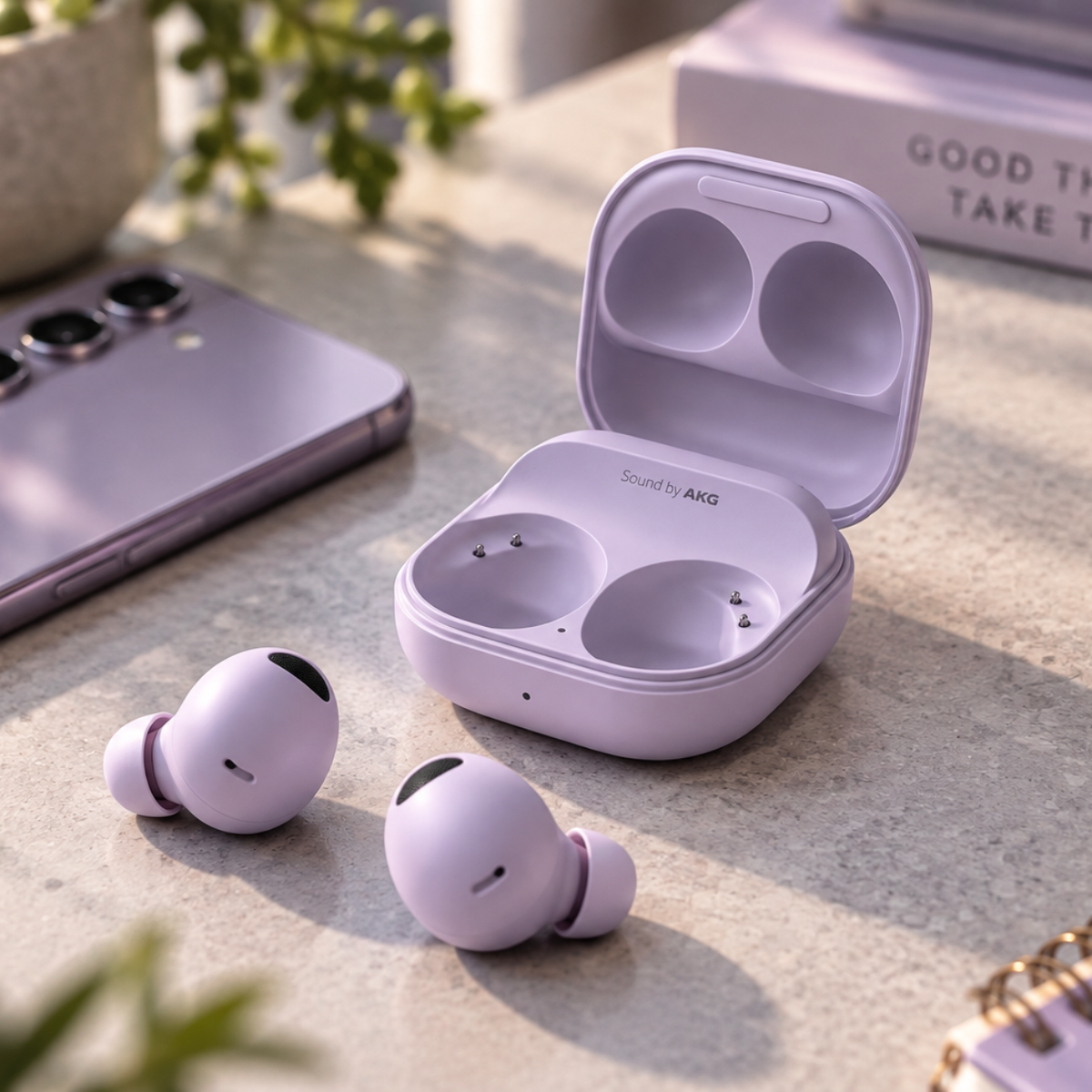 Samsung Galaxy Buds2 Pro Levendula wireless fülhallgató