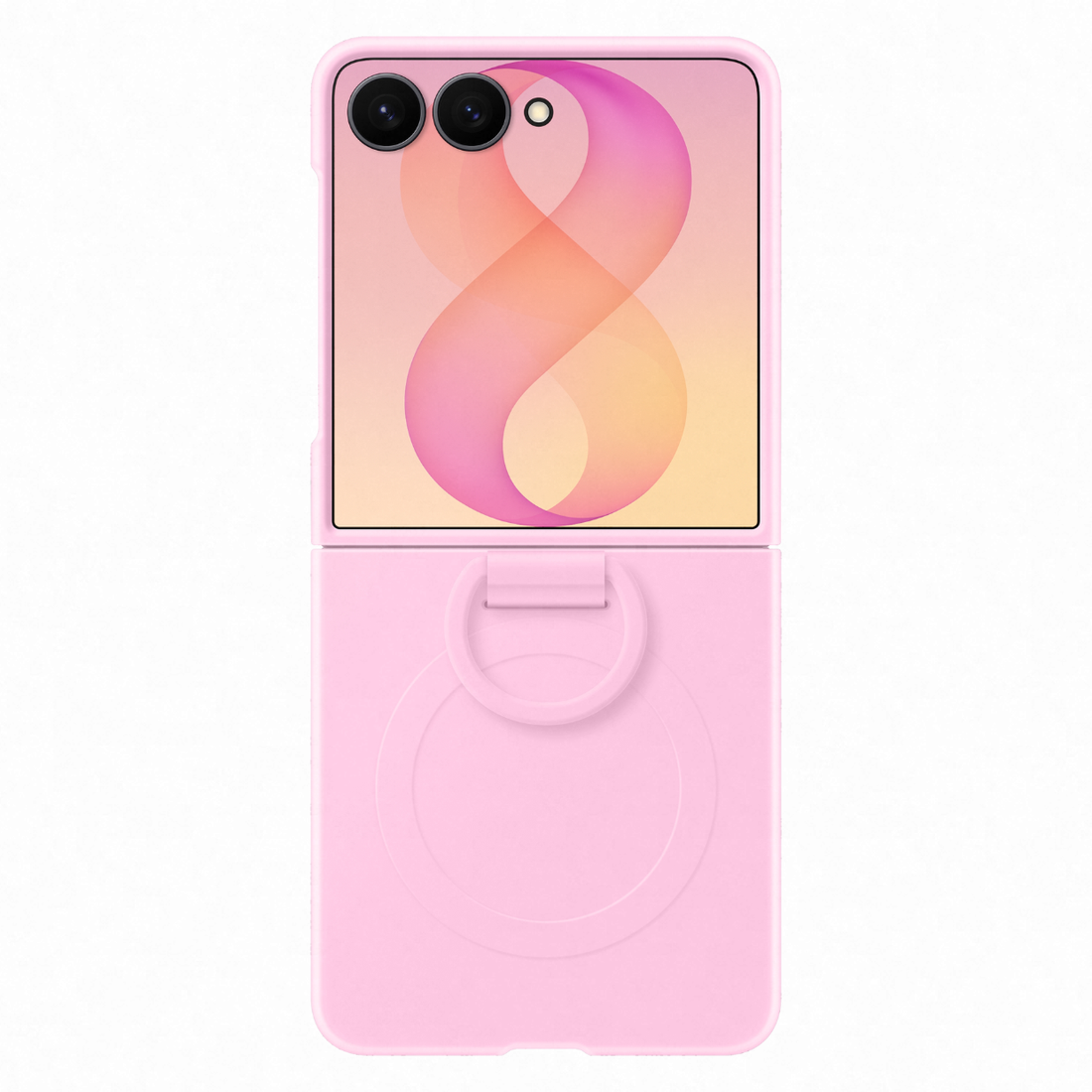 Samsung Galaxy Z Flip8 clear cover mágnes gyűrűvel