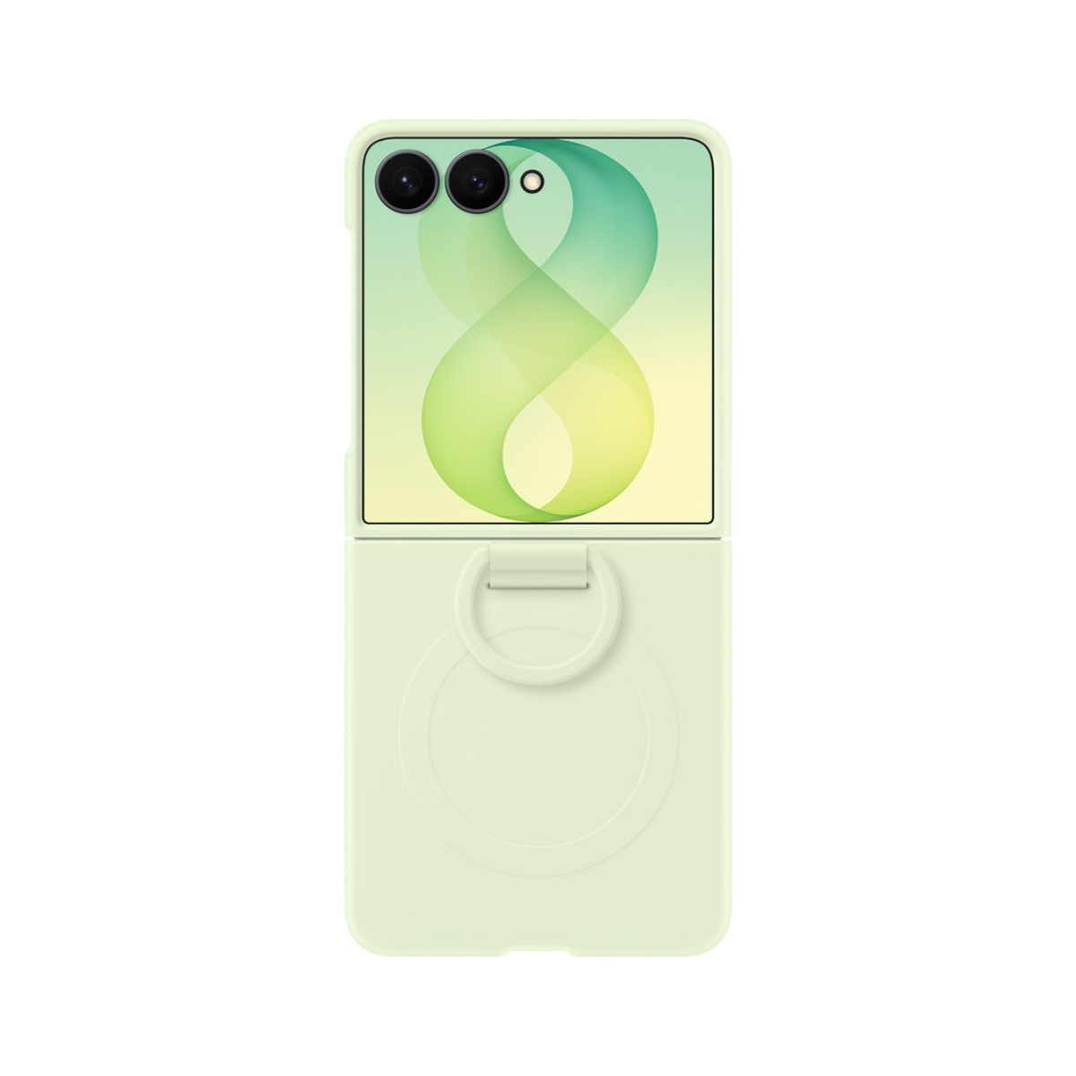 Samsung Galaxy Z Flip8 clear cover mágnes gyűrűvel