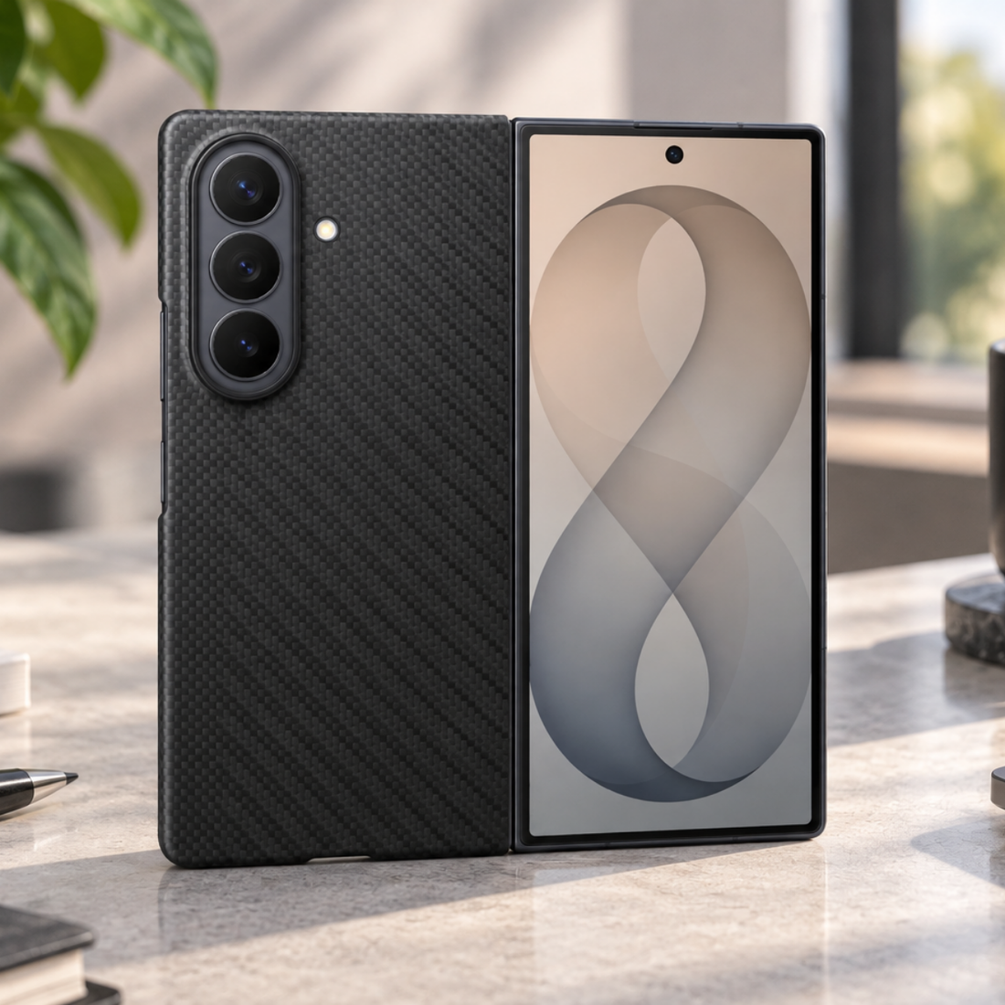 Samsung Galaxy Z Fold8 Ultra mágneses Carbon tok