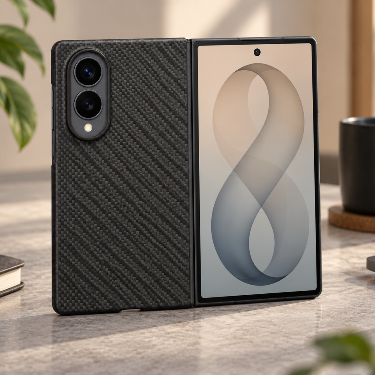 Samsung Galaxy Z Fold8 mágneses Carbon tok