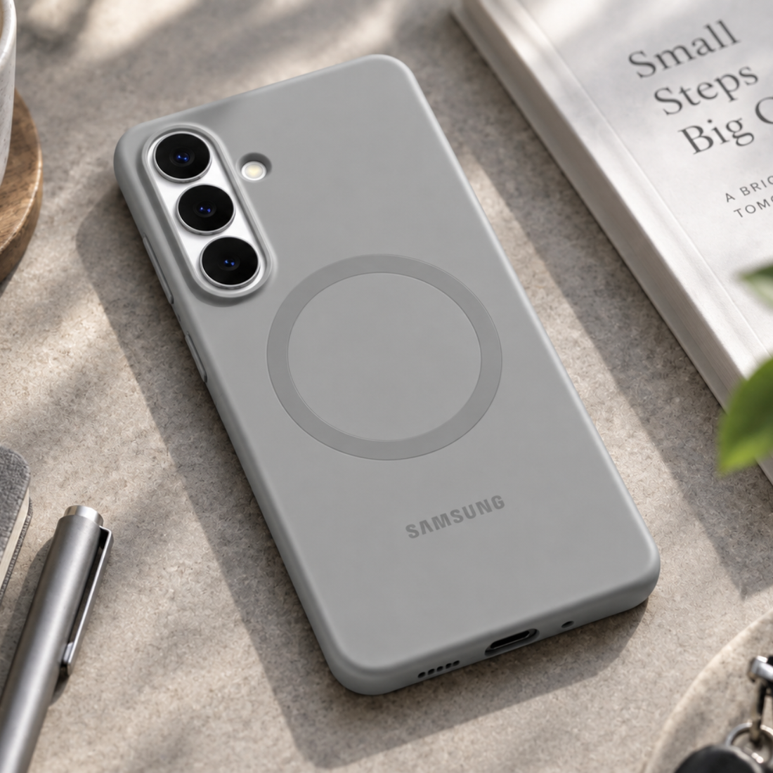 Samsung Galaxy S26 Plus mágneses szilikon tok