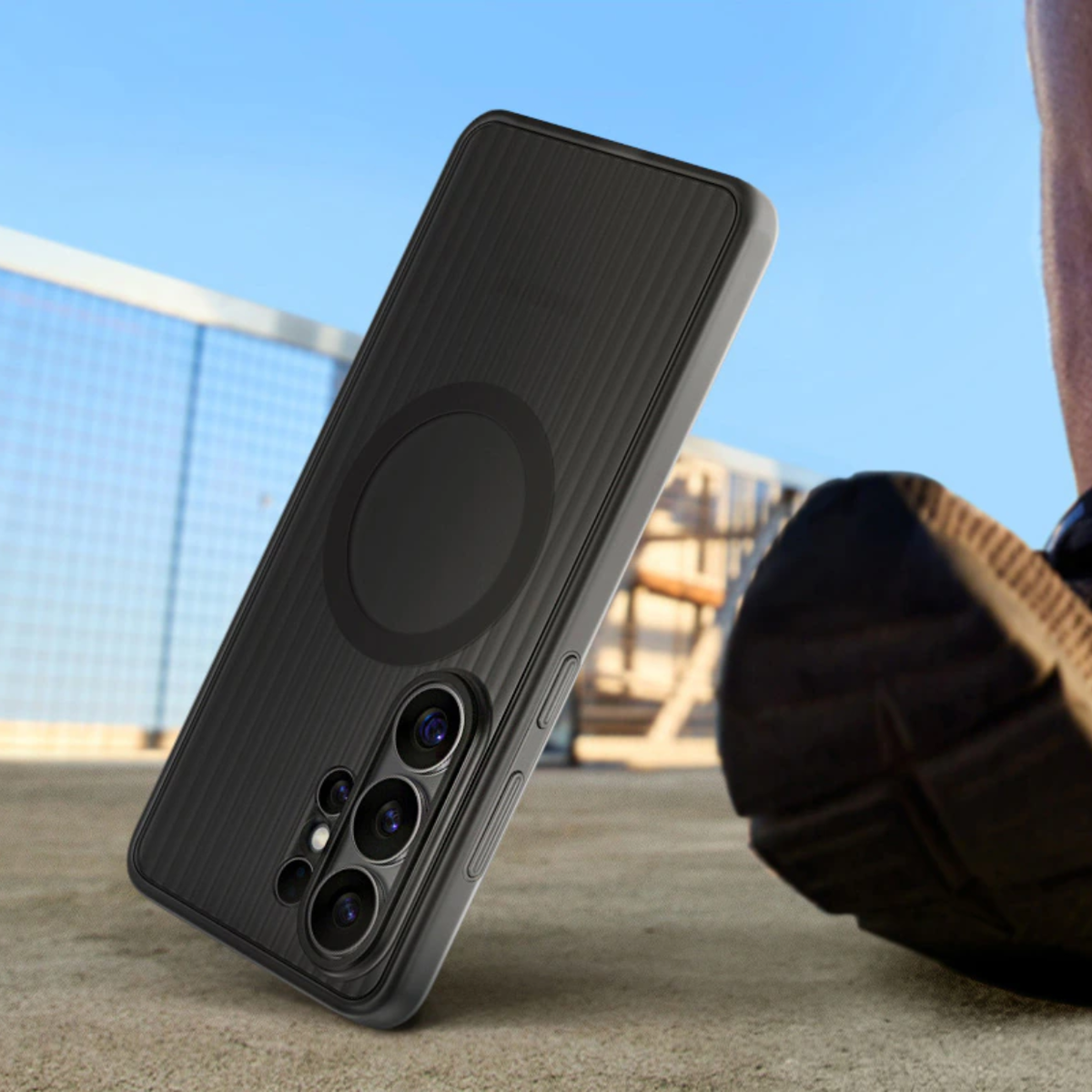 Samsung Galaxy S26 Ultra fekete ütésálló tok