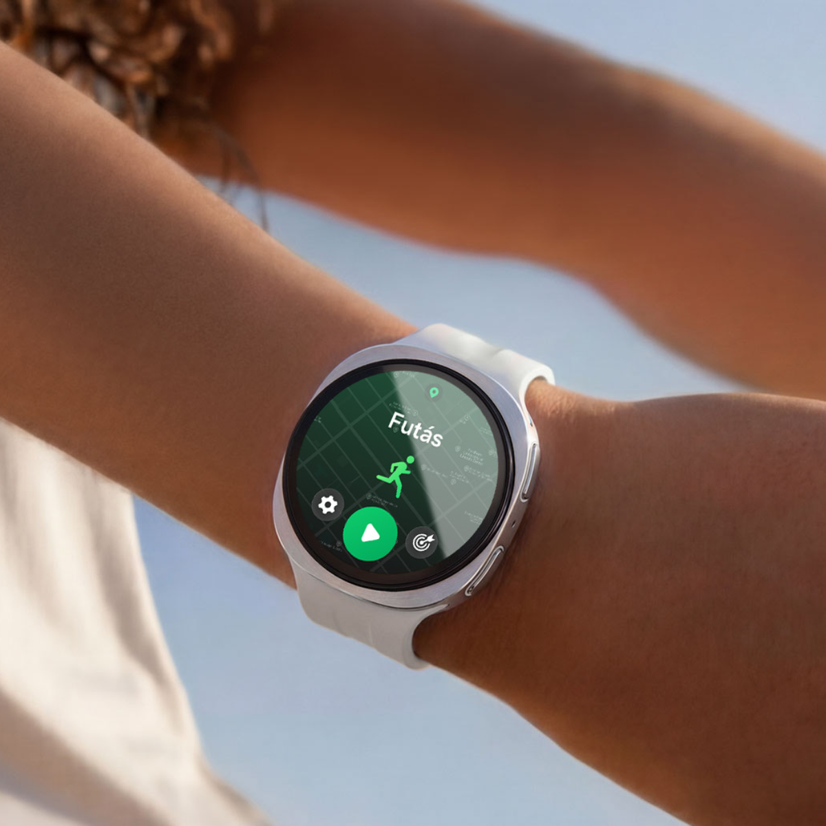 Samsung Galaxy Watch9 44mm Bluetooth ezüst színű okosóra