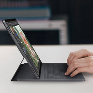 Samsung Galaxy Tab S12+ Book Cover fekete billenytűzetes tok