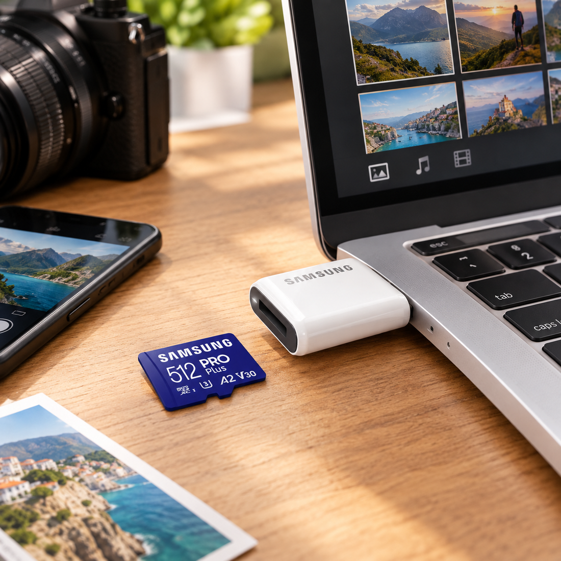 Samsung Pro Plus microSD kártya+kártyaolvasó