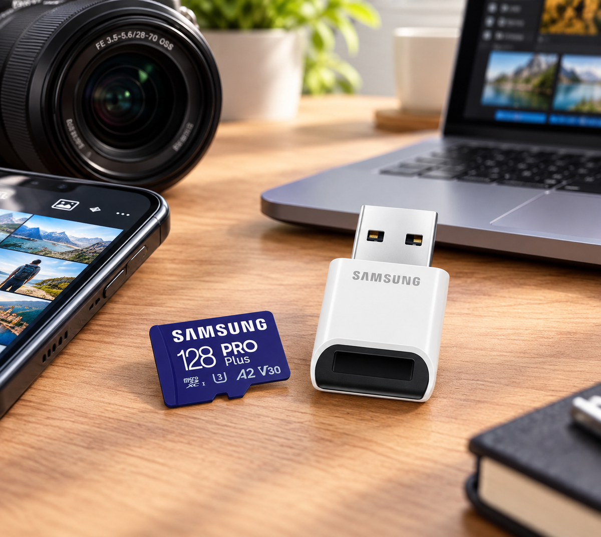 Samsung Pro Plus microSD kártya+kártyaolvasó