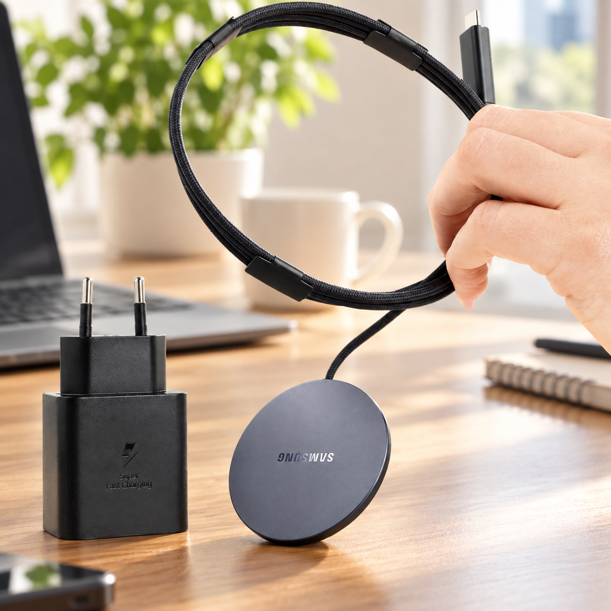 Samsung Wireless töltőpad, 45W hálózati töltővel