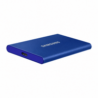 Samsung T7 hordozható SSD, kék, 1TB, USB 3.2
