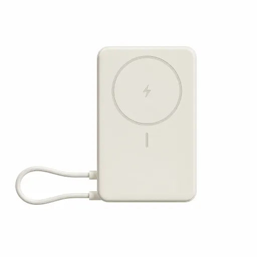 Xiaomi Magnetic bézs Power Bank 10000 mAh beépített kábel és kitámasz