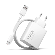 Xiaomi 100W USB-A és C kábellel fehér hálózati gyorstöltő