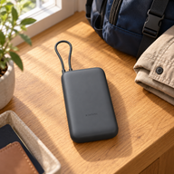 Xiaomi 20000mAh 22.5W beépített USB-C kábellel sötétszürke powerbank