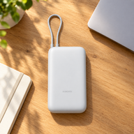 Xiaomi 20000mAh 22.5W beépített USB-C kábellel világosszürke powerbank