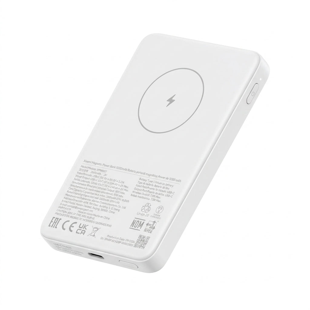 Xiaomi Magnetic fehér Power Bank 5000 mAh