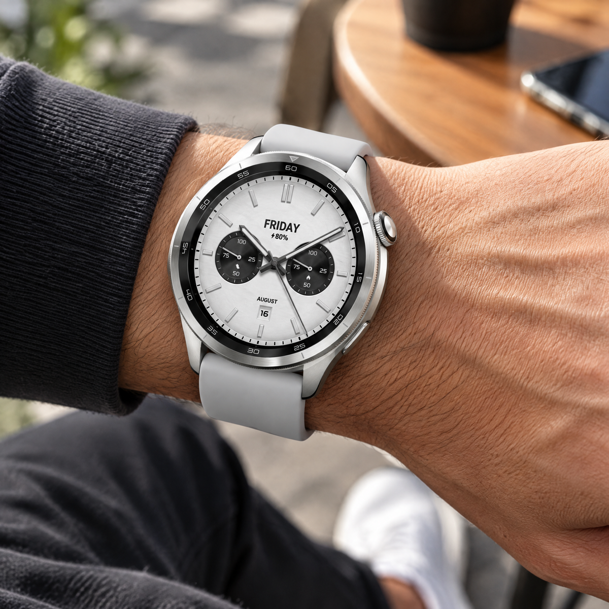 Xiaomi Watch S4 ezüst okosóra
