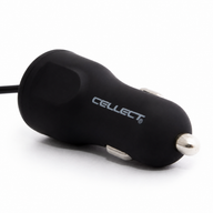 Cellect autós töltő Micro USB csatlakozással, 2.4A