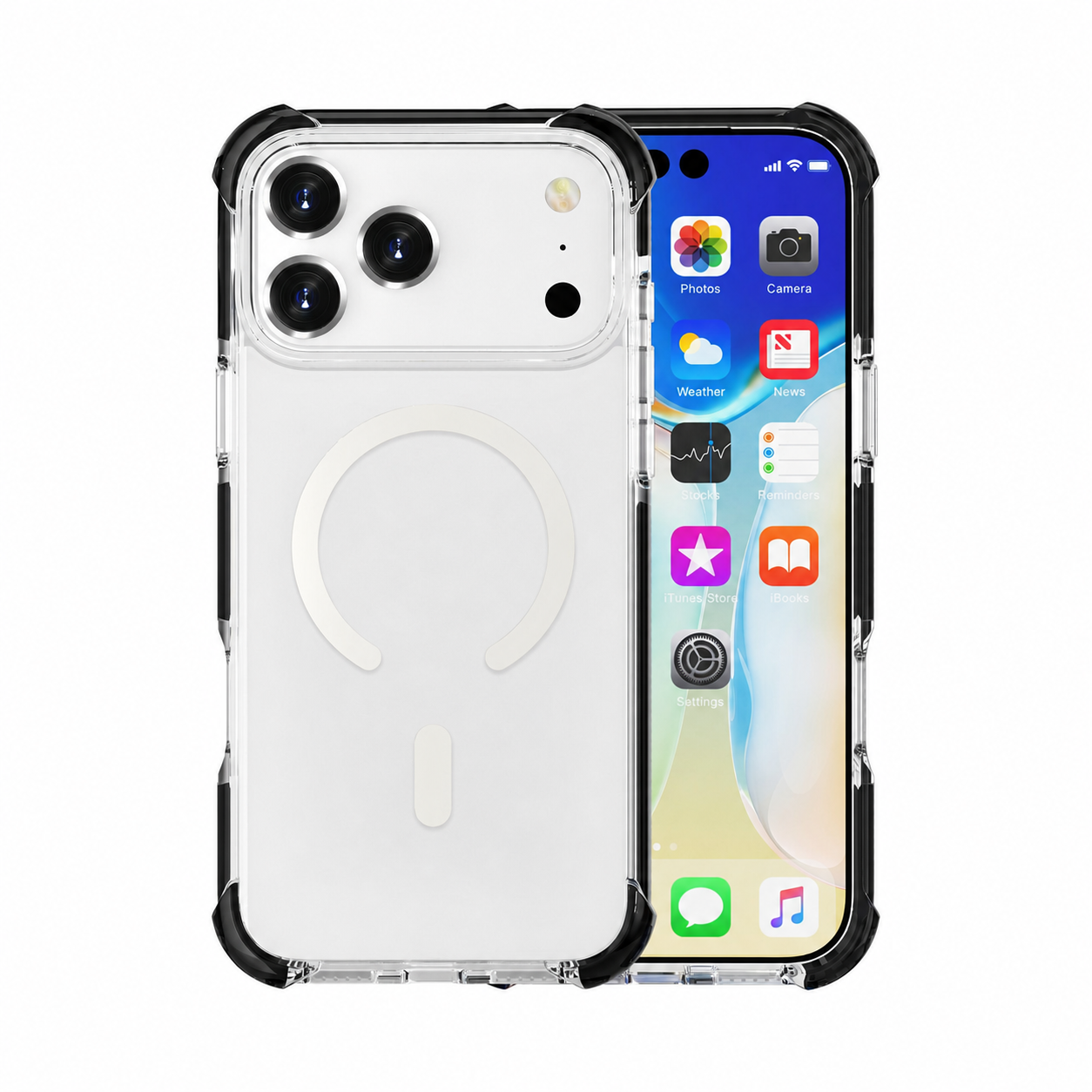 Cellect iPhone 18 Pro fekete mágneses ütésálló szilikon hátlap