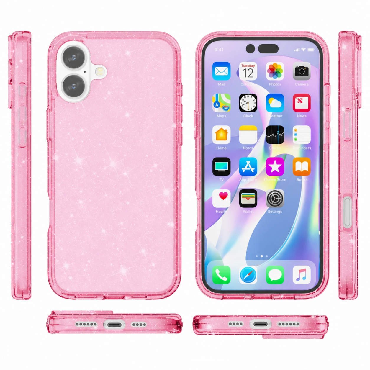 Cellect Iphone 16 csillámos szilikon telefontok