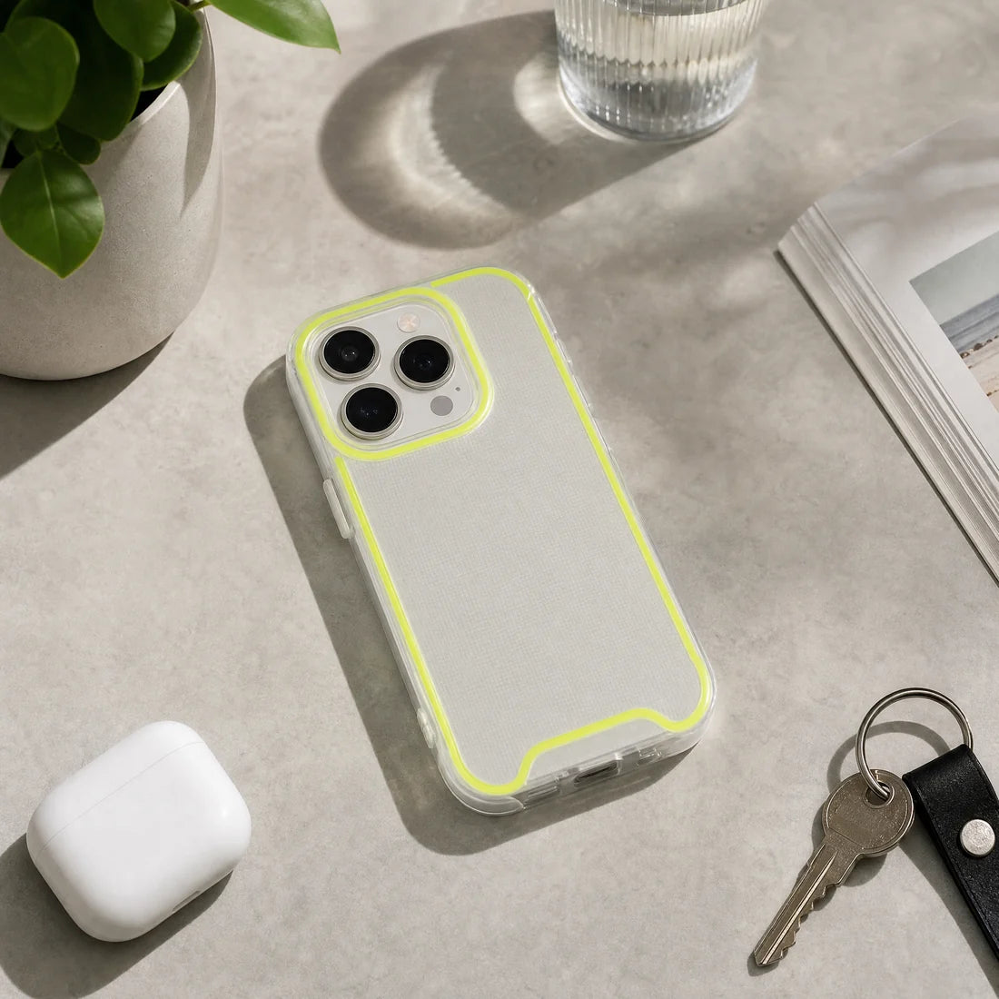 Cellect iPhone 16 Pro fluoreszkálós szilikon hátlap