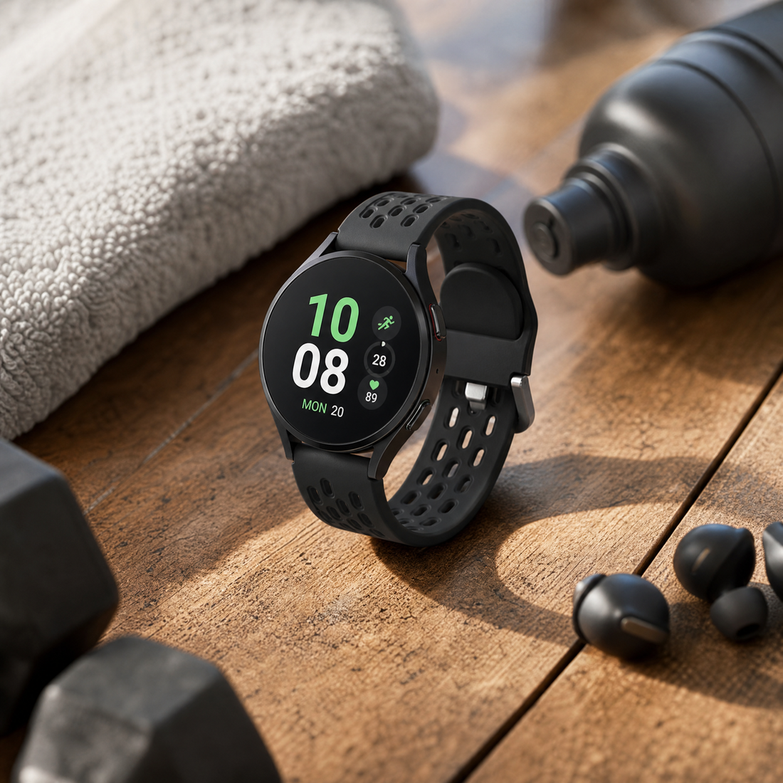 Cellect Galaxy Watch7/Ultra lyukacsos mágneses szil. óraszíj, 24 mm