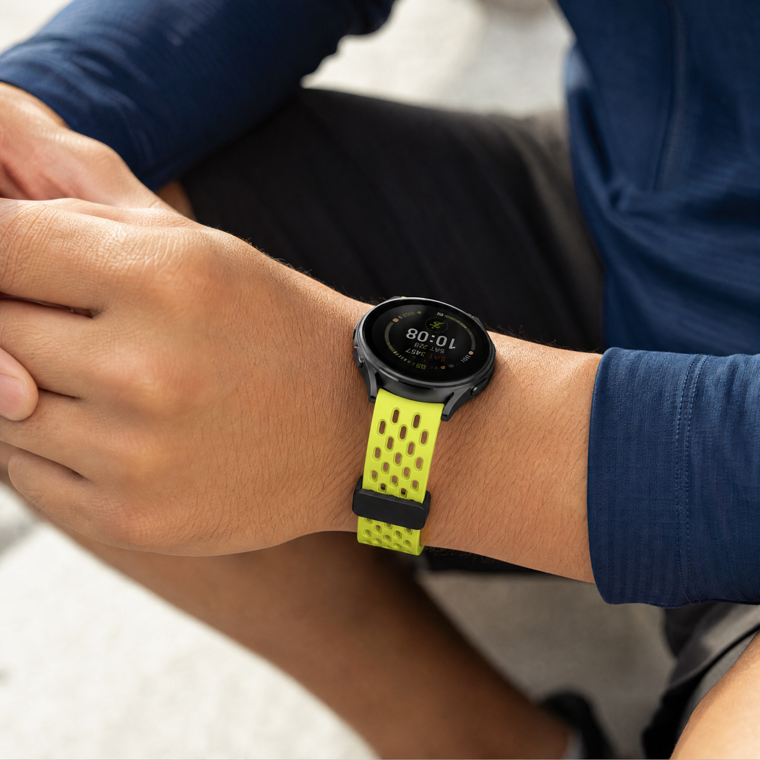 Cellect Galaxy Watch7/Ultra lyukacsos mágneses szil. óraszíj, 24 mm
