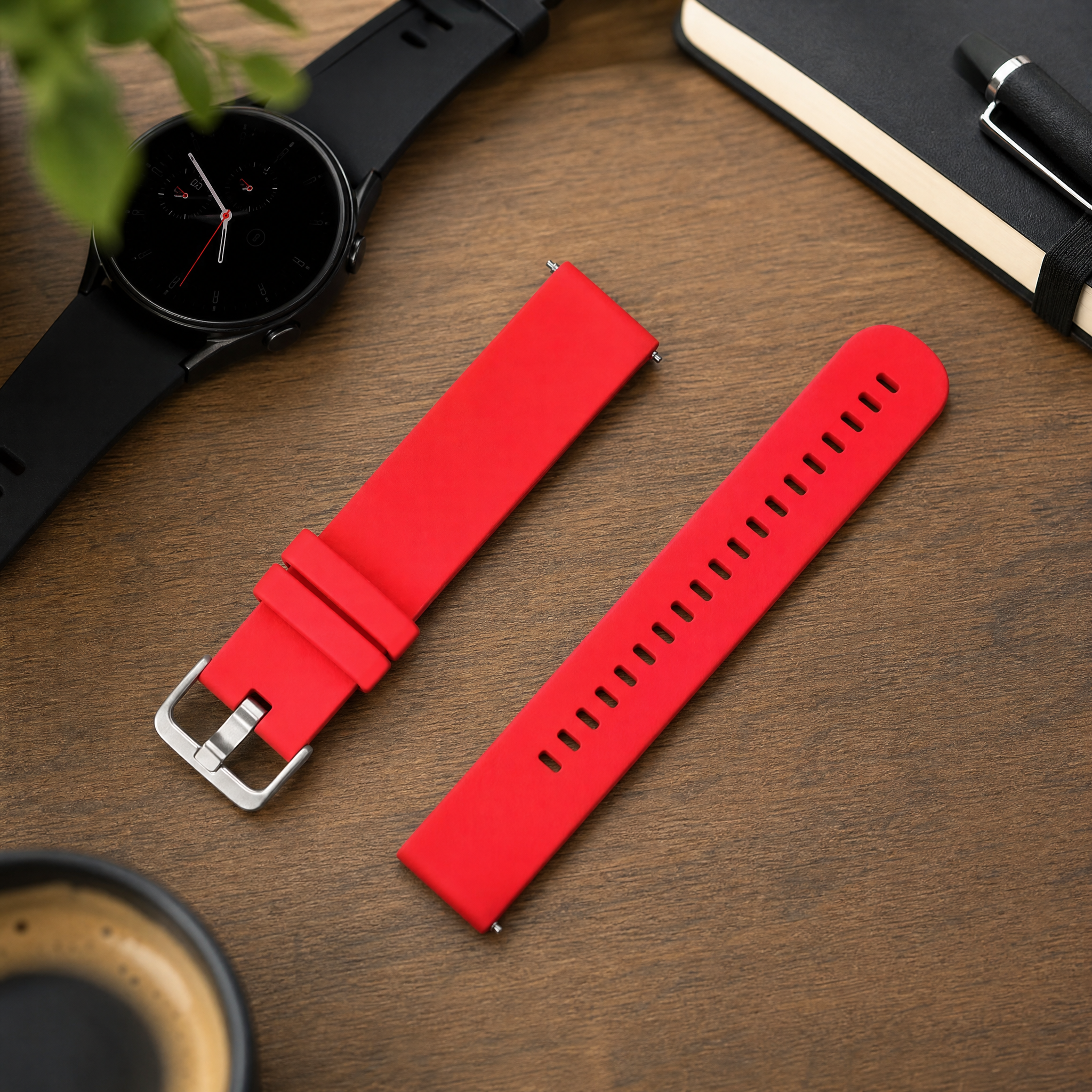 Cellect Garmin Vivo aktive 3 szilikon óraszíj, Piros