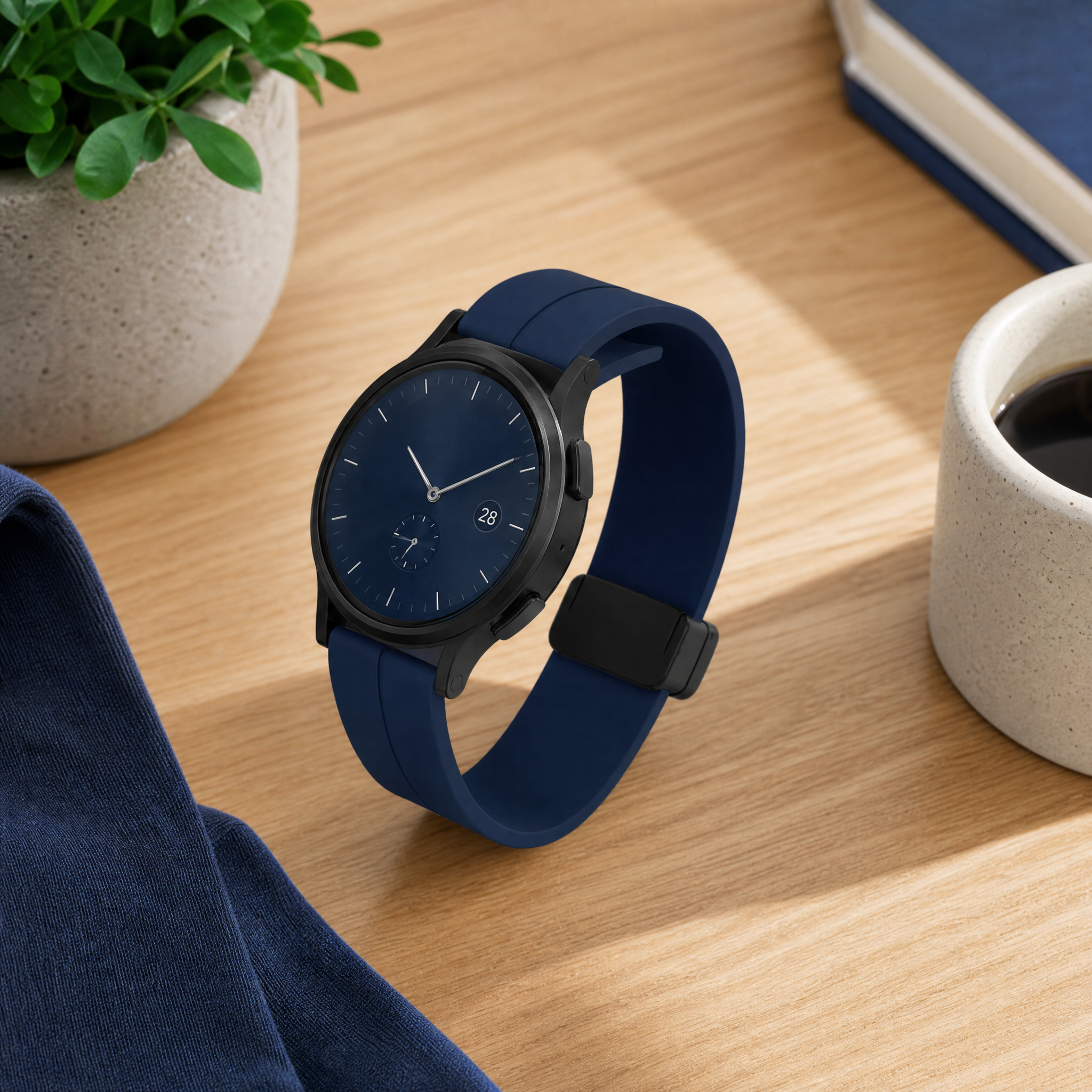 Cellect Galaxy Watch Ultra mágneses szilikon óraszíj, 24mm