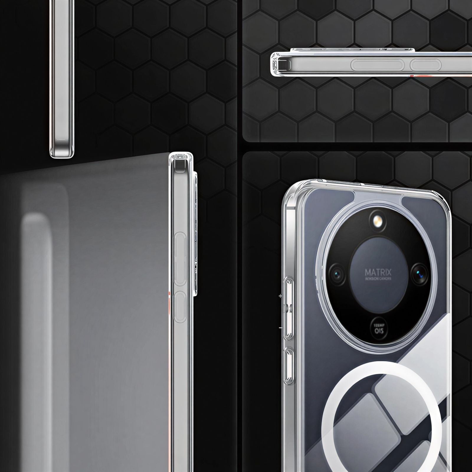 Cellect Honor Magic 8 Lite mágneses szilikon tok, Átlátszó