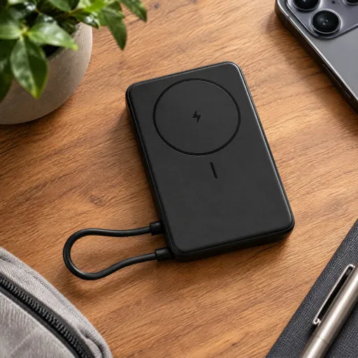 Xiaomi Magnetic szürke Power Bank 10000 mAh beépített kábel és kitámasz